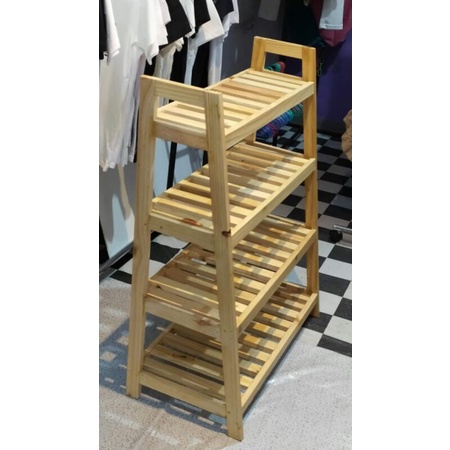 Rak sepatu Jati Belanda / rak serbaguna