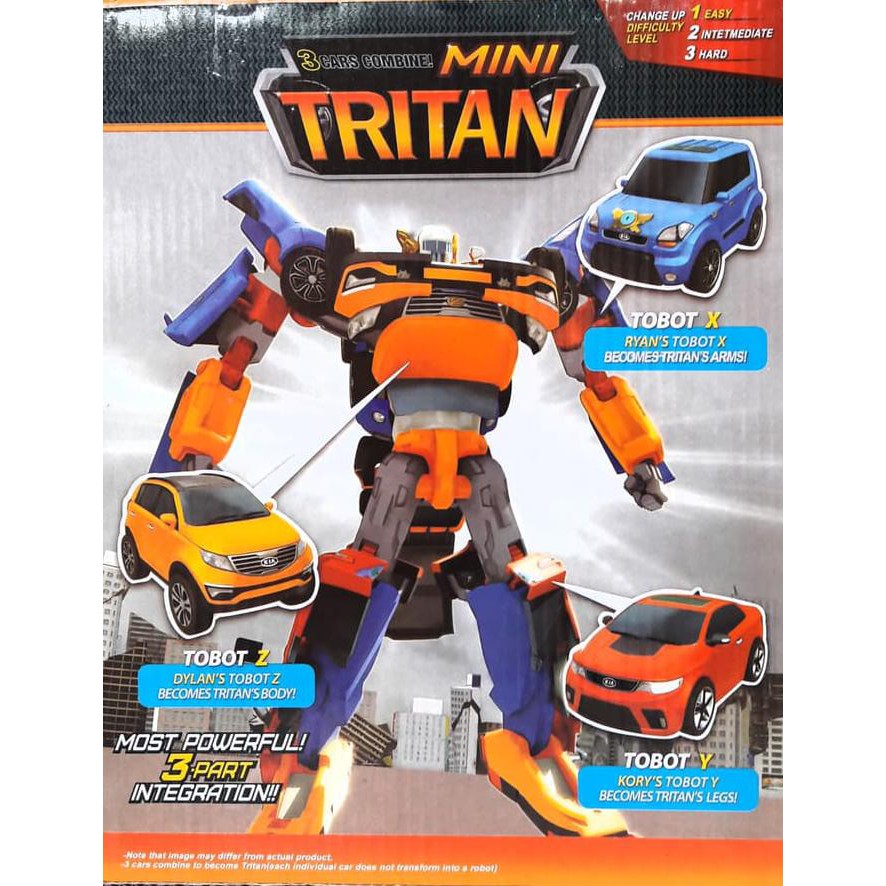 Tobot Tritan Kombinasi 3 Robot Tobot X Tobot Y Tobot Z Jadi 1 Robot