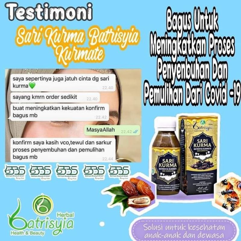 SARI KURMA+TEUWEL BATRISYIA / SARI KURMA ASLI/ PREMIUM/ ENAK/ GA ENEK