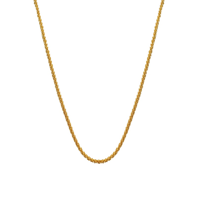 Kalung Rantai Klavikula Gold Bentuk Bintang Ulat Untuk Wanita