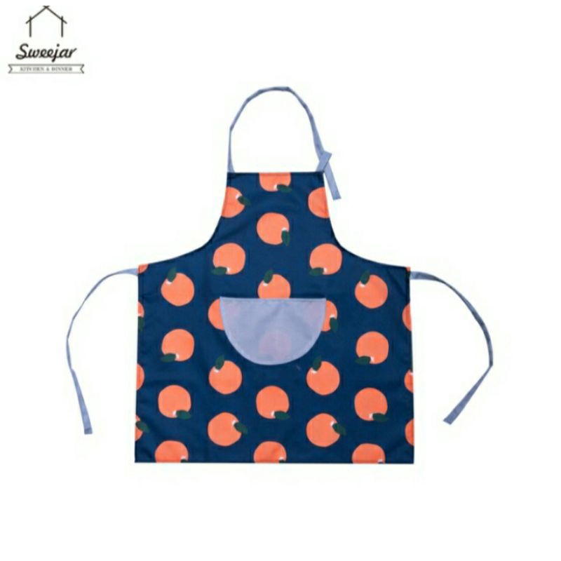 Ready! Celemek / Apron Masak BBQ Poliester dengan saku Dapur