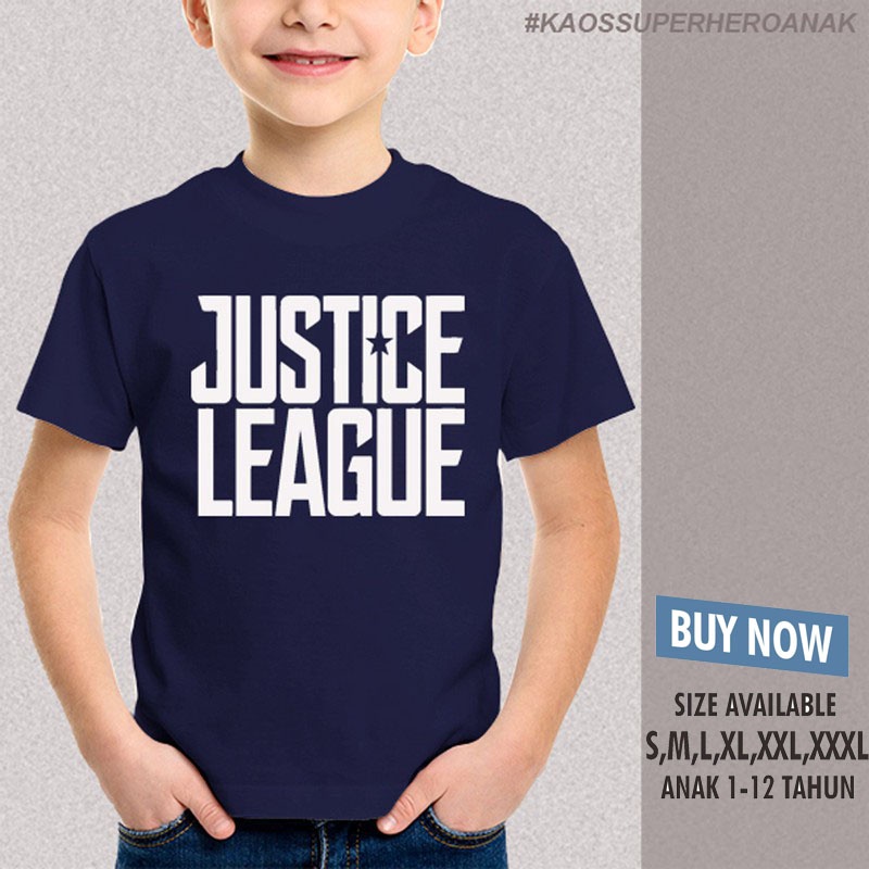 kaos anak justice league / baju anak justice league