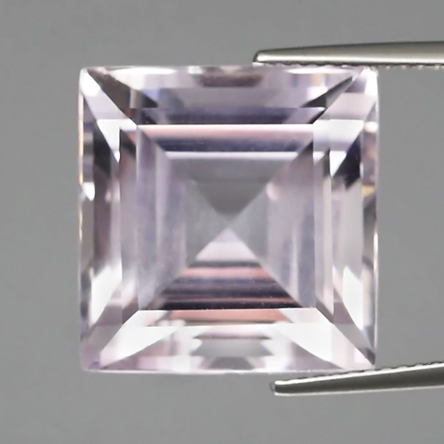 Certified Super Clean 20.90ct 15mm Square Natural Untreated Light Purple AMETHYST AT003