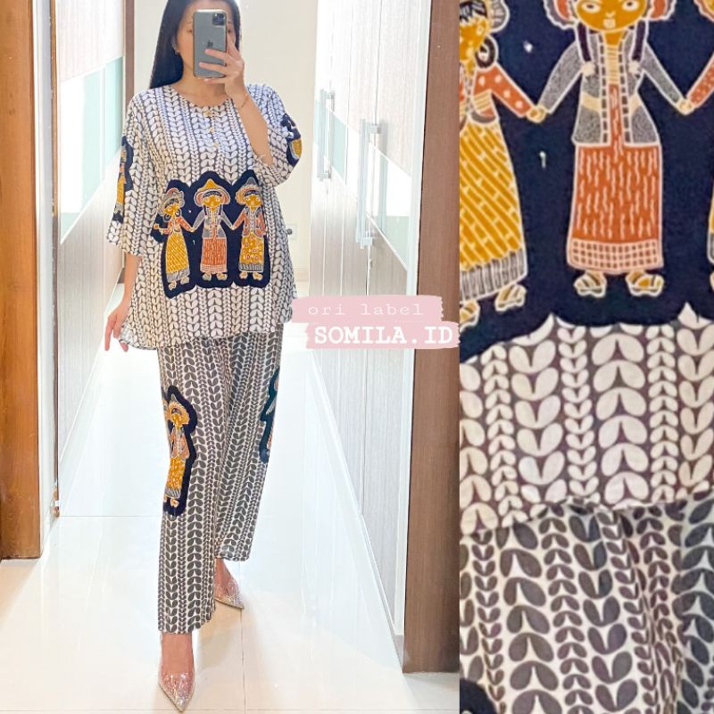 Solo KUALITAS ORI LABEL GROSIR DASTER TERLARIS TERBARU BUSUI BABY DOLL JUMBO KULOT RC ONE SET ASMARA