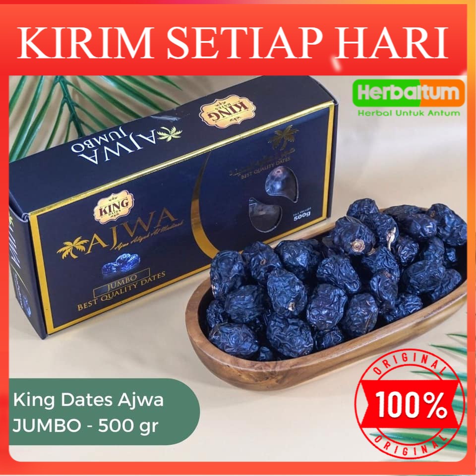 

DIJAMIN ASLI Kurma Ajwa al-Madinah 500gr | Korma Ajwah Berkualitas Tinggi