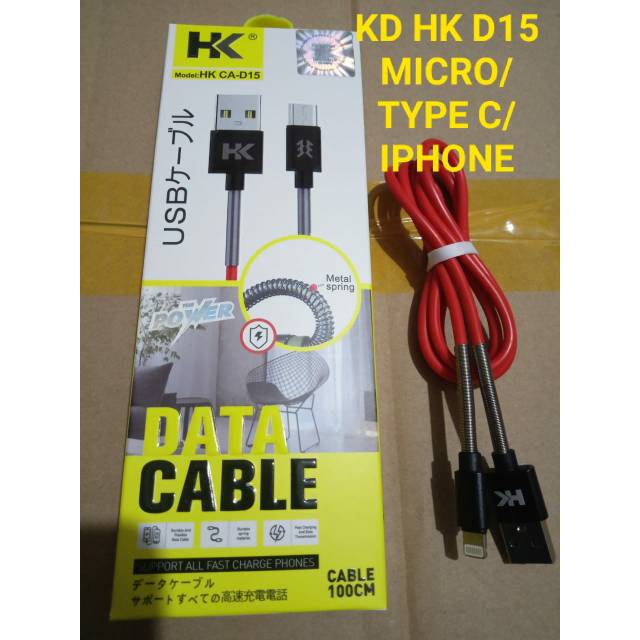 Kabel data HK D15 colokan micro