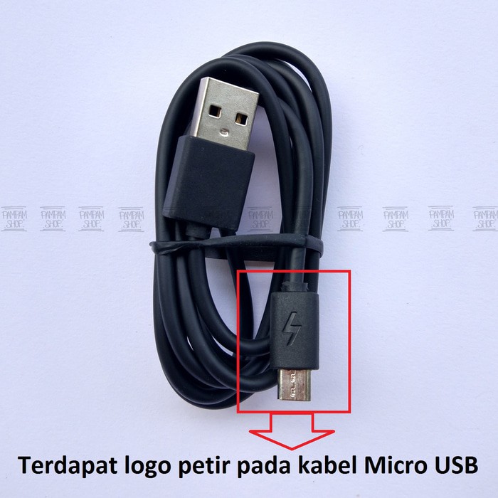 Kabel Data Charger Casan XiaoMi Fast Charging Micro USB Ada Logo Petir Xiao Mi Quick