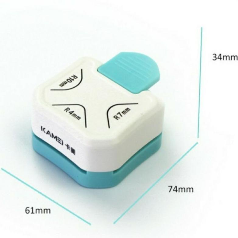 

Paling popular QNZ35 Round Corner 3 in 1 R4 R7 R10 Pemotong Kertas Sudut Corner Rounder Puncher Fancy Corner Punch QNZ