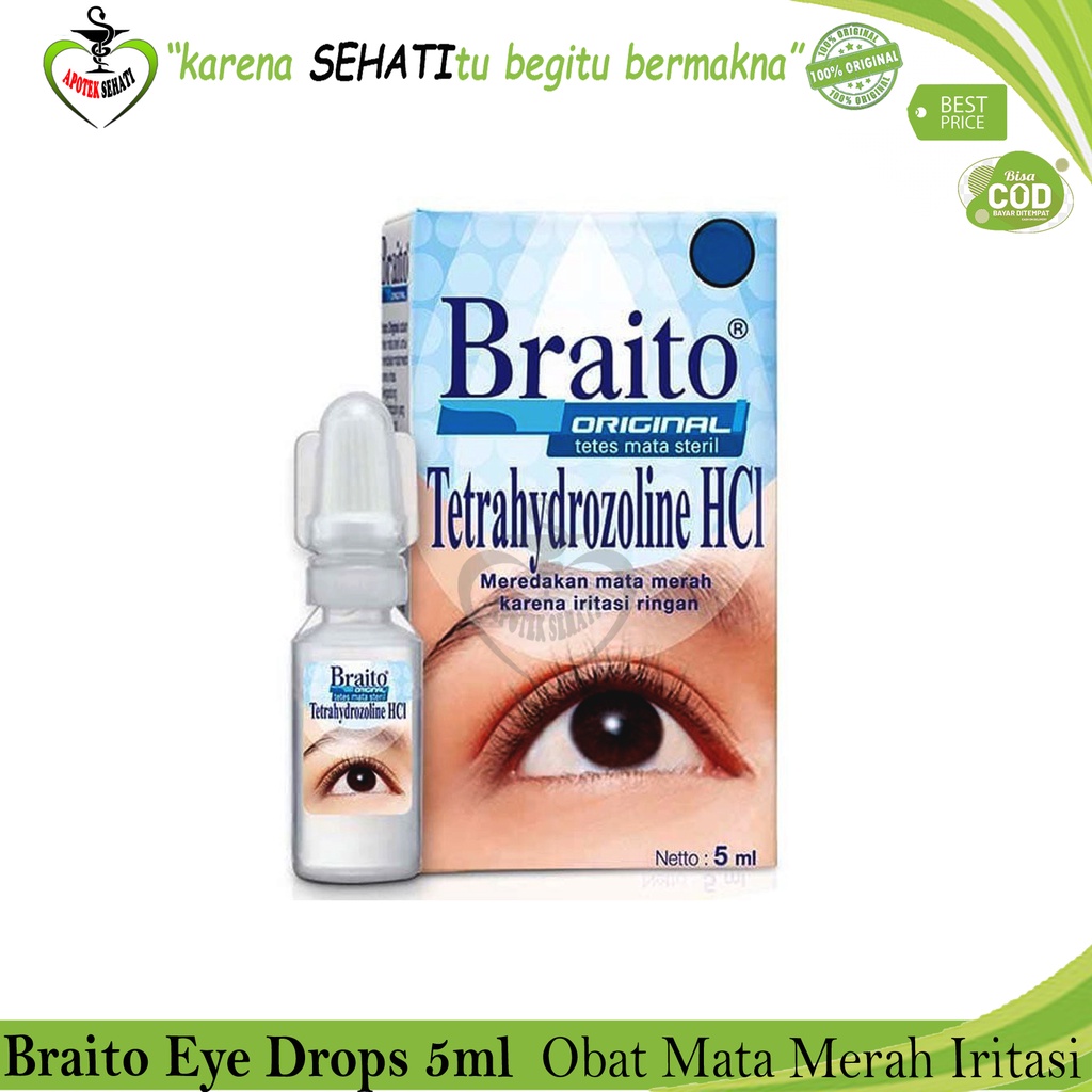 Braito Eye Drops 5ml Tetes Mata Kering Steril