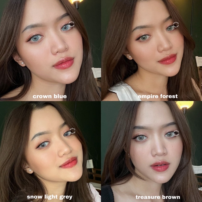 Softlens Jamilla, Normal (crown blue, empire forest, snow light grey, treasure brown)