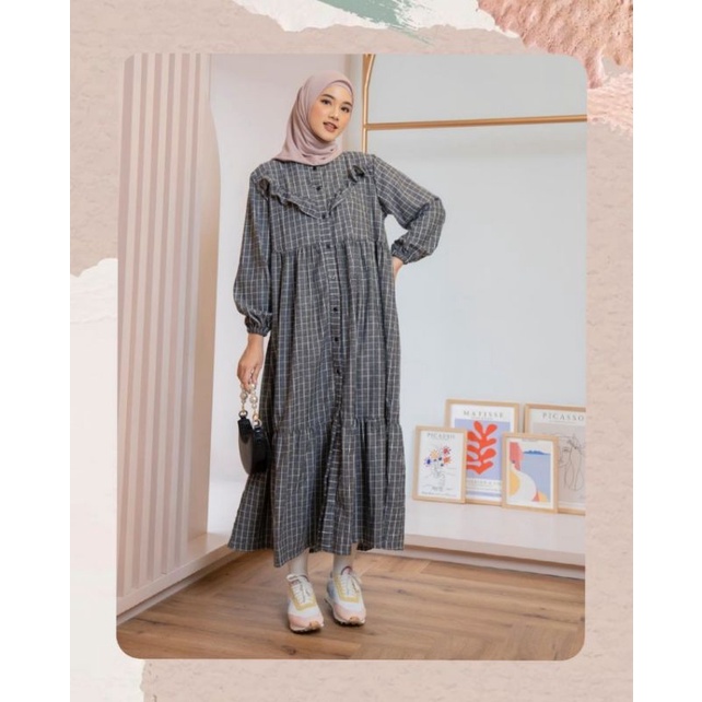 HAIDEE ORLIN - HAYYA PLAID DARK GREY
