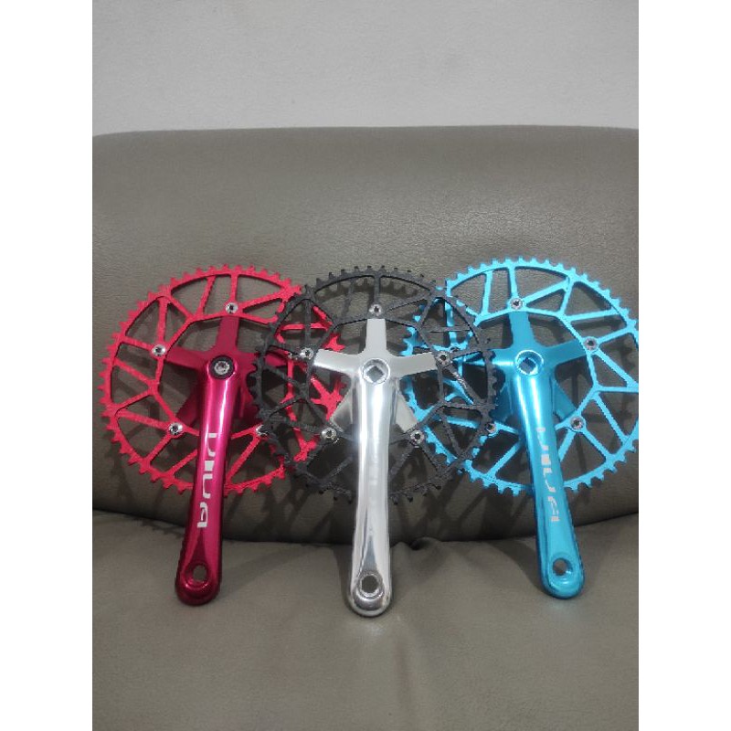Crank viva 52T 54T 56T chainring Litepro (custom warna dan ukuran)