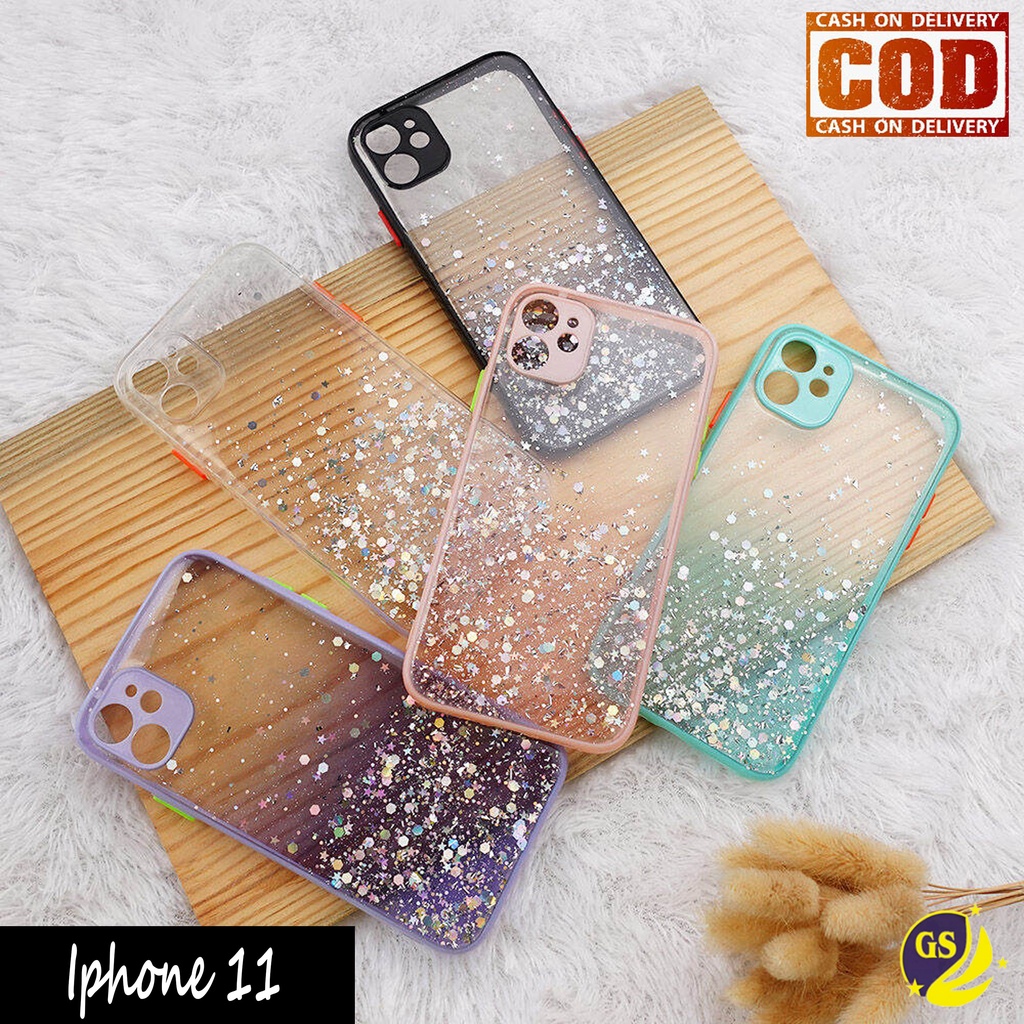 Iphone X XS XR XS Max 11 / 11 Pro / 11 Pro Max Soft Case Dove Glitter Bling Star Light Candy Macaron Matte Gliter