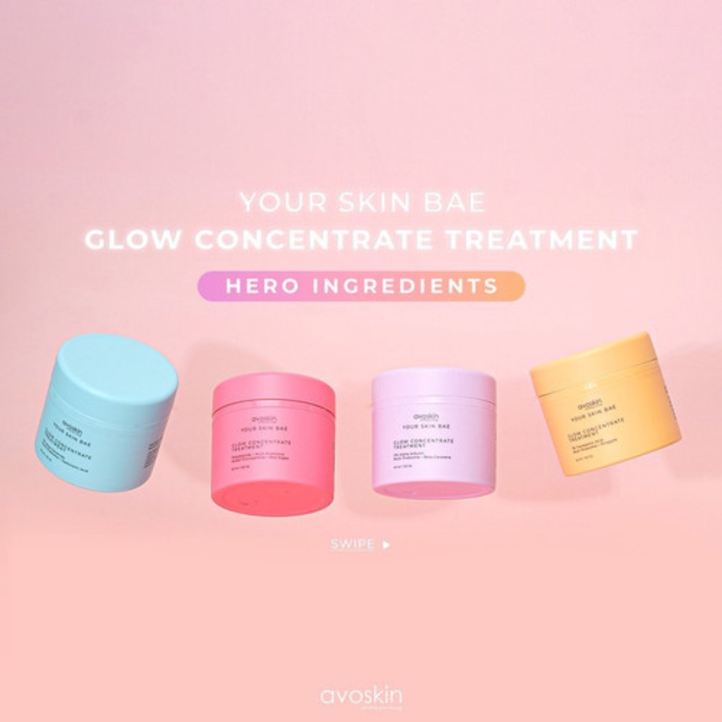 [ TRAVEL SIZE ] AVOSKIN YOUR SKIN BAE  GLOW CONCENTRATE TREATMENT 15ML [ MINI ] as