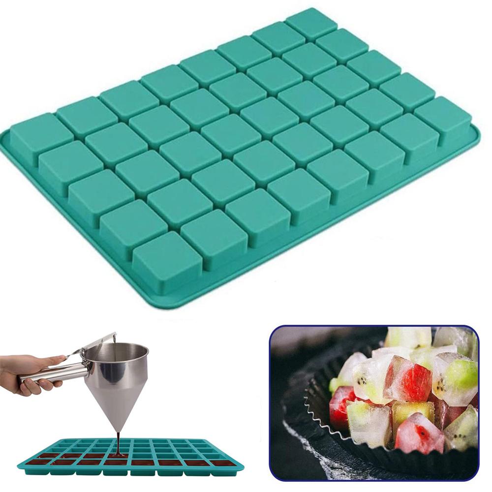 [Elegan] Cetakan Coklat Nampan Silikon Cetakan Kue Permen Membuat Dessert Ice Cube Tray Baking Tools