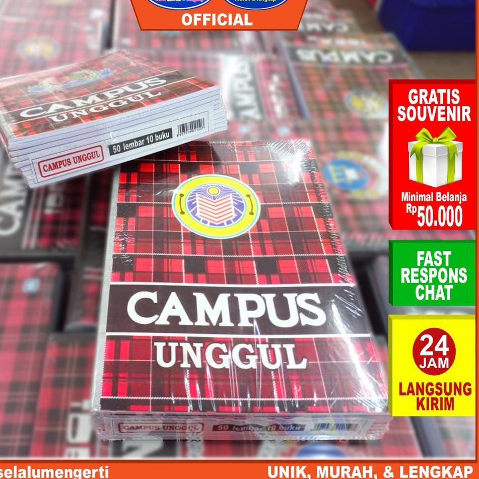 

(PROMO RIZ47) IDOLMART Buku Tulis Campus Unggul isi 50 Lembar Buku Tulis Sekolah Boxy ✤