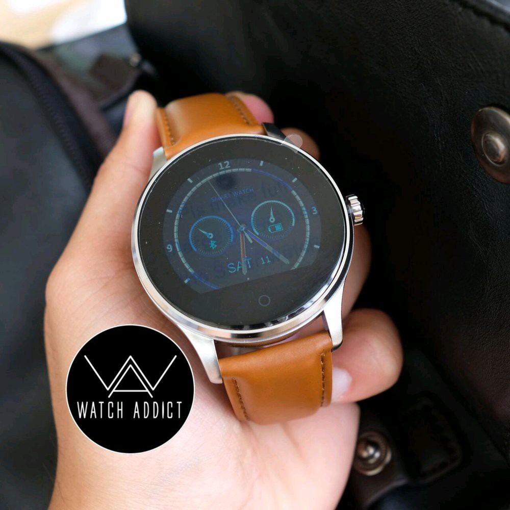 Smartwatch Lemfo K88H Leather Strap Brown Sale