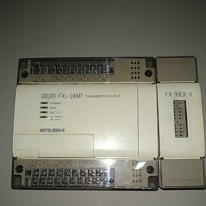 promo plc mitsubishi melsec fx2-24mt fx-16ex-v