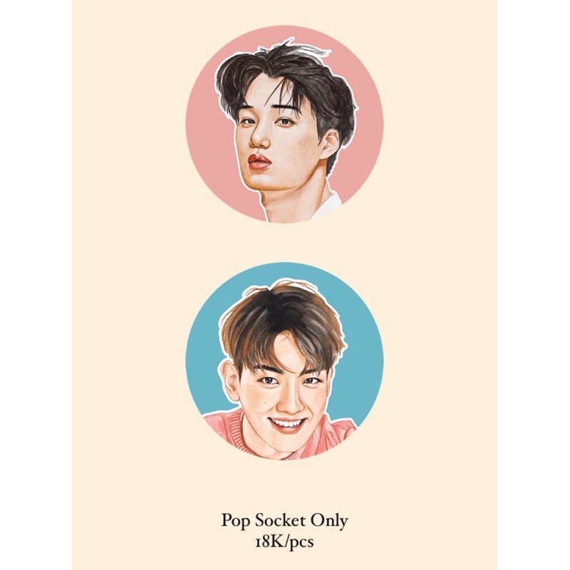 Pop Socket / Griptok EXO (Sehun, Chanyeol, Baekhyun, Kai)