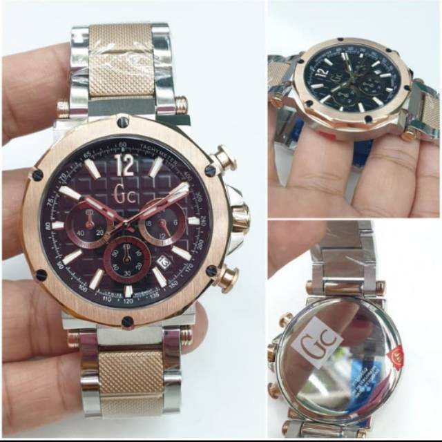 JAM TANGAN PRIA GC Y53005G2 PREMIUM AAA COMBI ROSE
