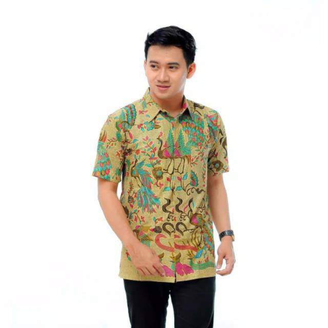 KEMEJA BATIK PRIA/HEM BATIK PRIA/BAJU BATIK PRIA/MOTIF MERAK TOSCA