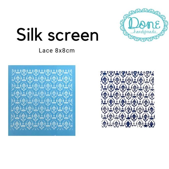 

Silk Screen Lembar Tekstur Clay Tool Stencil Alat Clay