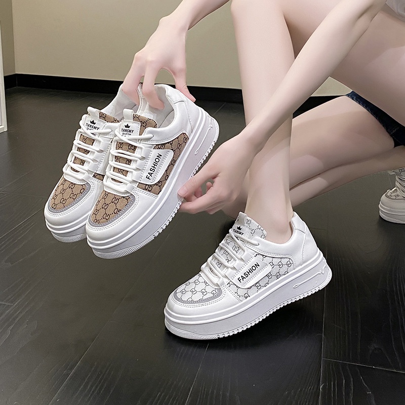 Free Box Sneakers Wanita Import Sneakers Korea Sepatu Snekers Wanita Trend NS A608