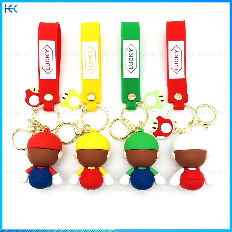 Super Mario Cute Cartoon Keychain Car Bag Fashion Pendant collection ornaments