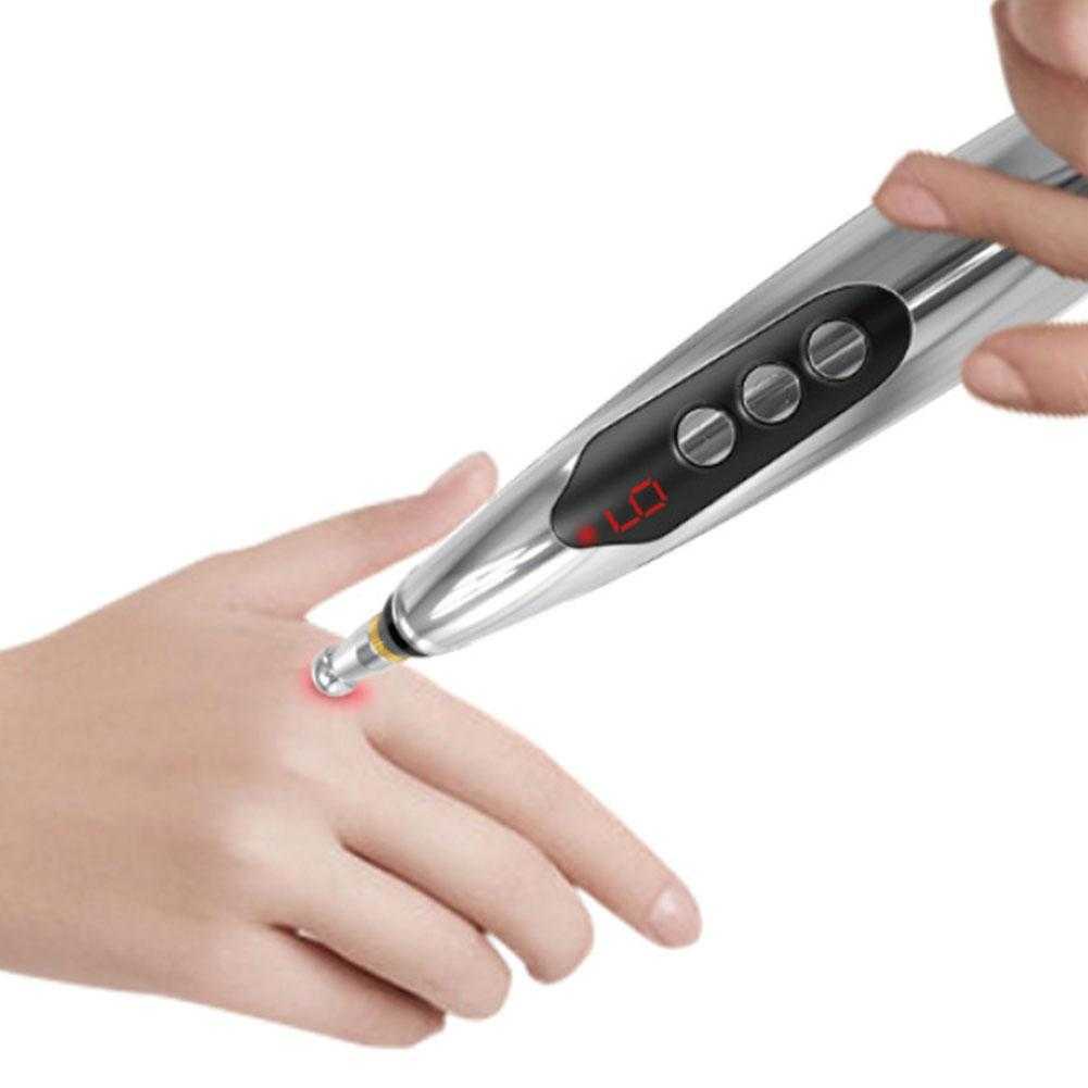 Image of Alat Akupuntur Magnetic Therapy Pen Massager 9 Gears LANBENA - W-912R Kirei Beauty #0