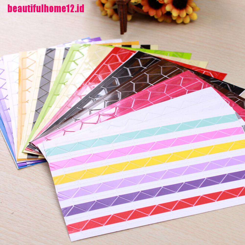 1 Lembar / 102pcs Stiker Sudut Foto Dengan Perekat Untuk album scrapbook