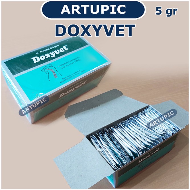 Doxyvet 5 gram Obat ayam burung ngorok CRD flu infeksi pernafasan