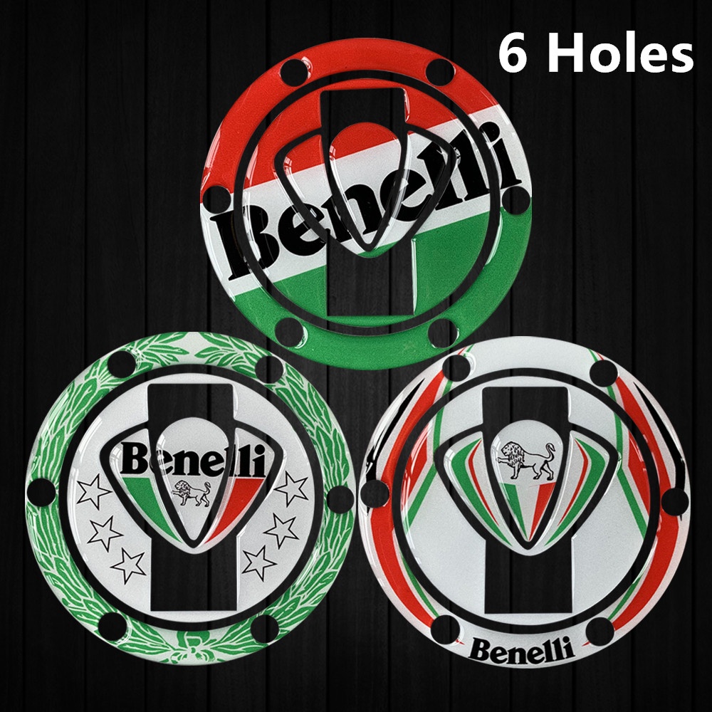 Benelli Stiker 3D 6 Lubang Cover Pelindung Tangki Bensin Motor