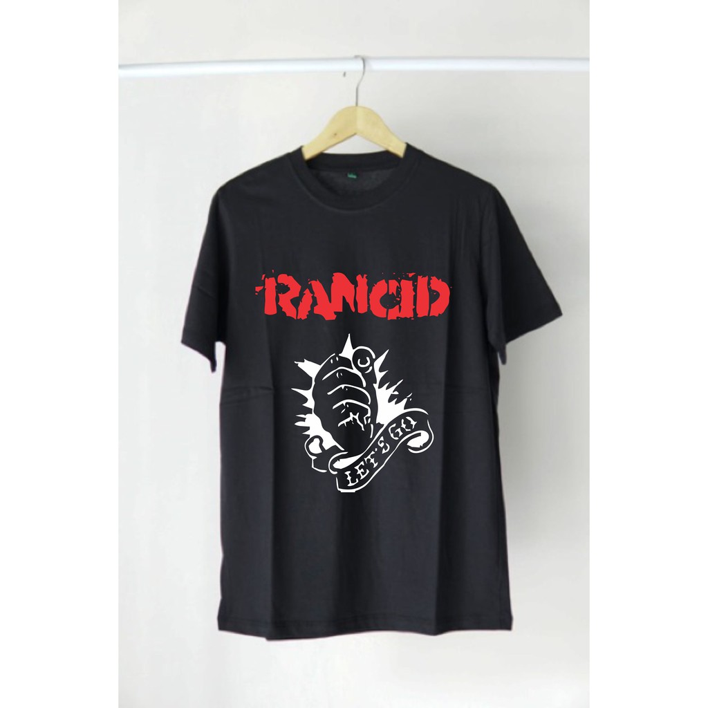 KAOS BAND RANCID / BAJU T-SHIRT BAND DISTRO MUSIK PUNK LETS GO