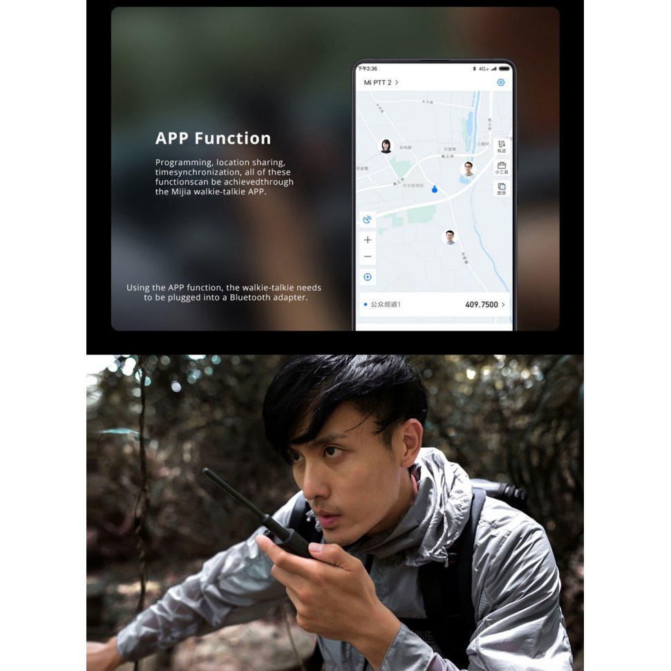 Mijia Smart Walkie Talkie 2 IP65 Water Resistance