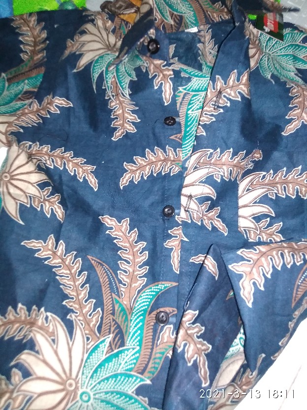 Kemeja Batik Anak / Hem Anak Pendek Laki Laki Motif Ulir 1-13 Tahun