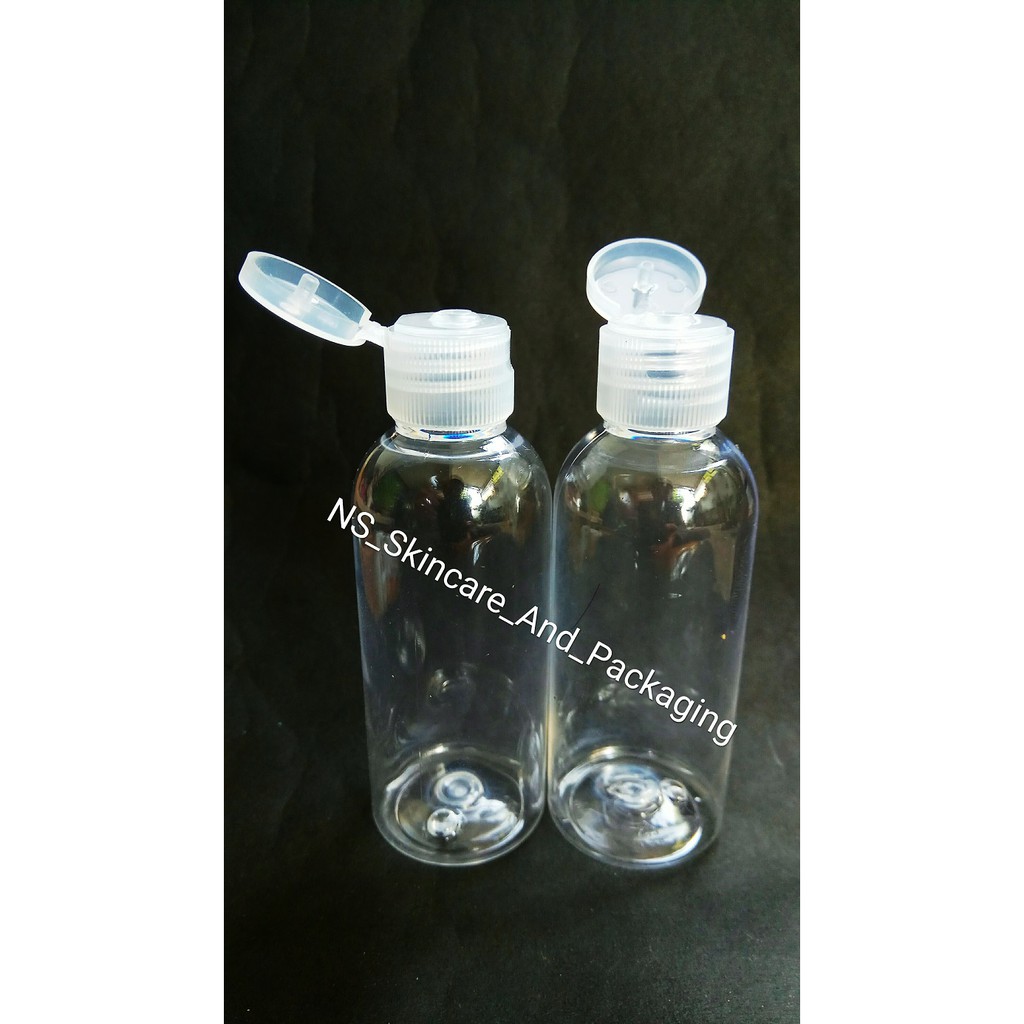 BOTOL FLIPTOP 60 ml Natural ( Tutup Natural ) / botol fliptop 60ml