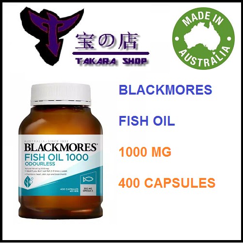 Blackmores Odourless Fish Oil 1000 mg - 400 capsules