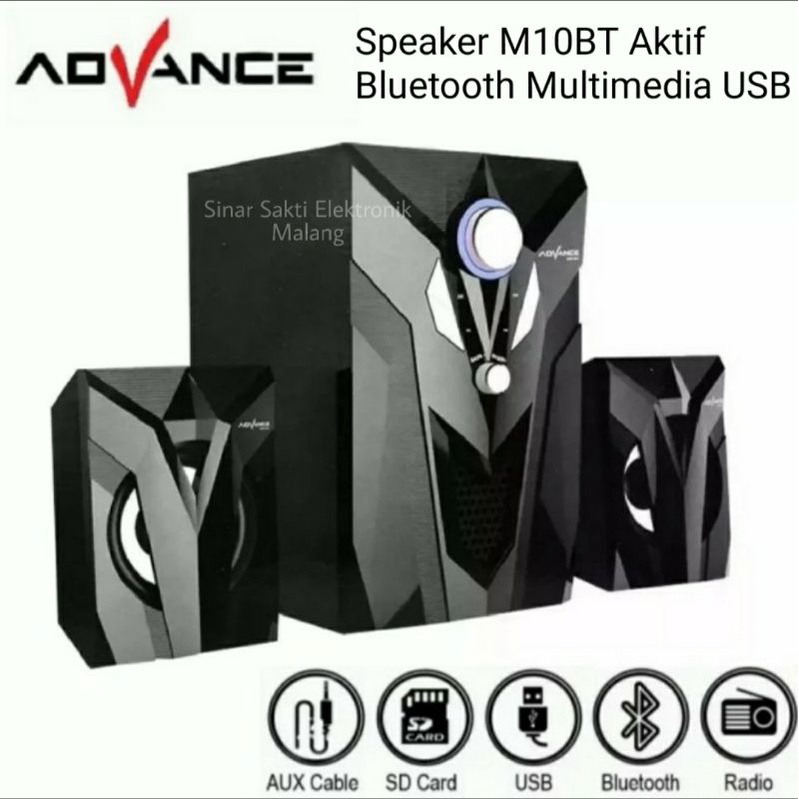 Speaker Advance M10BT Aktif Bluetooth Multimedia USB M10 BT BASS