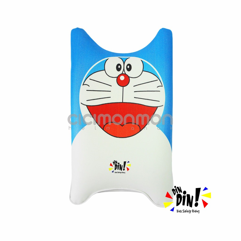 Dindin Kids Sadel Jok Motor Portabel Kursi Boncengan Depan Untuk Anak Motif Doraemon Print