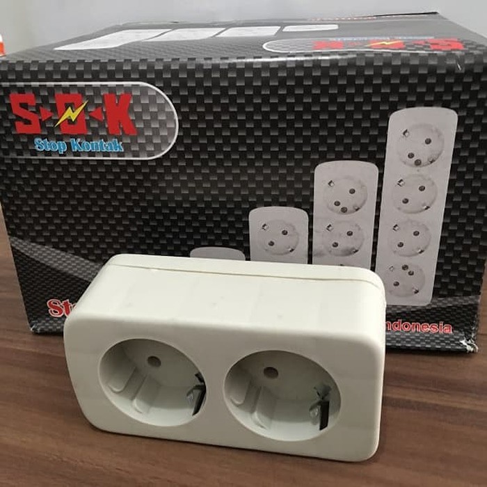 Stop Kontak Lubang Dua 2 Merk Sok Murah Grosir Ecer Murah Berkualitas