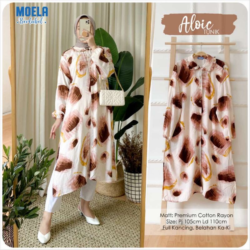 TUNIK RAYON PREMIUM PRODUK ORIGINAL BY MOELA