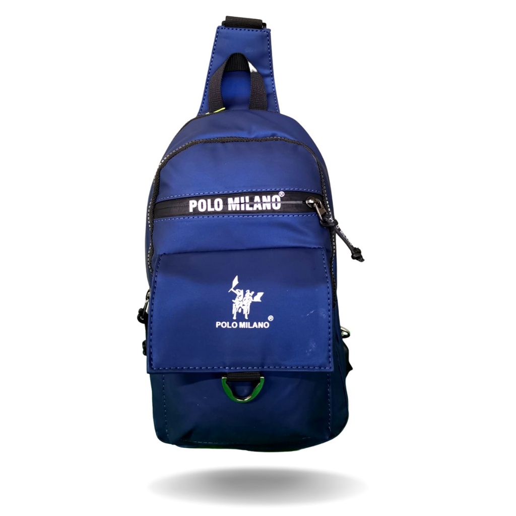 Waishbag Polo Milano 88373 Tas Dada USB Tas Selempang Pria Waterproof 7L