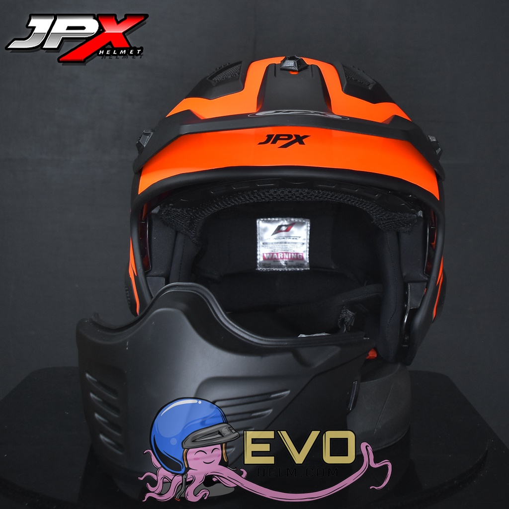 HELM JPX MOTOCROSS_JPX MX 726R - FLUO RED DOFF (ONGKIR 2 KG)