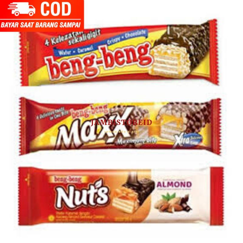 

(JAMBISTOREID) JAMBI LANGSUNG KIRIM Beng-Beng Coklat All Variant Original Maxx Nuts Kacang Almond Jambi