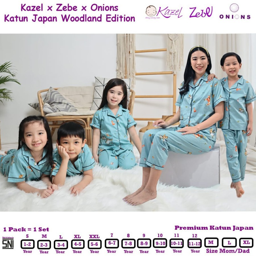 Onions Luxury Piyama Katun By Kazel (Ukuran Dewasa)