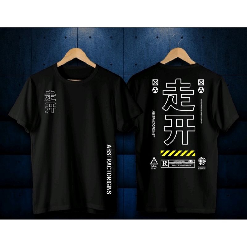 KAOS DISTRO PRIA / Baju Kaos Tulisan Jepang Hitam Kaos Distro Murah Baju Distro Jepang Murah Kaos Pr