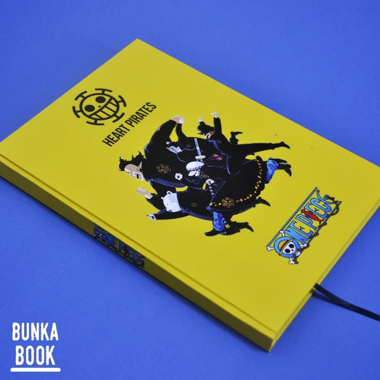 

Note Book Hardcover Anime One Piece Heart Pirates Ukuran A5 Jurnal Agenda Planner
