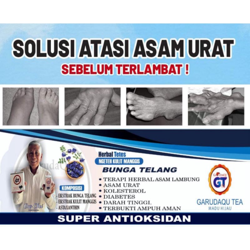 Ekstrak Herbal Tetes Bunga Telang GT Merk GARUDAQU BPOM Original