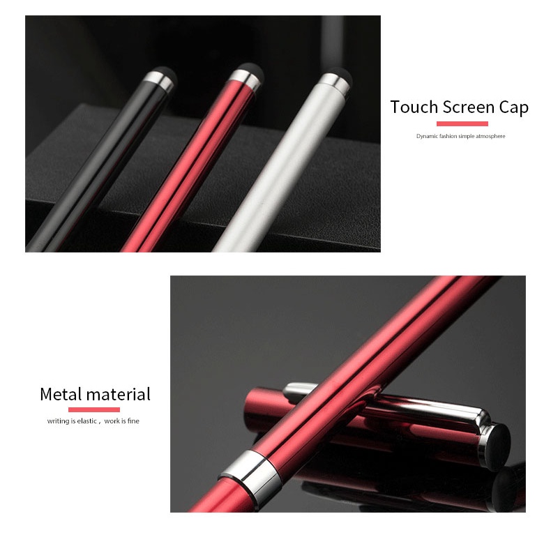 Stylus Pulpen Universal Touchscreen TRIPLEDI 2in1 Tablet iPad Samsung iPhone Ballpoint