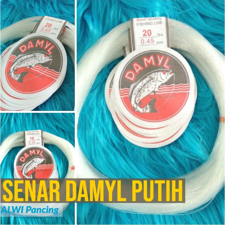 Senar Pancing Damyl Putih 5 - 60lbs